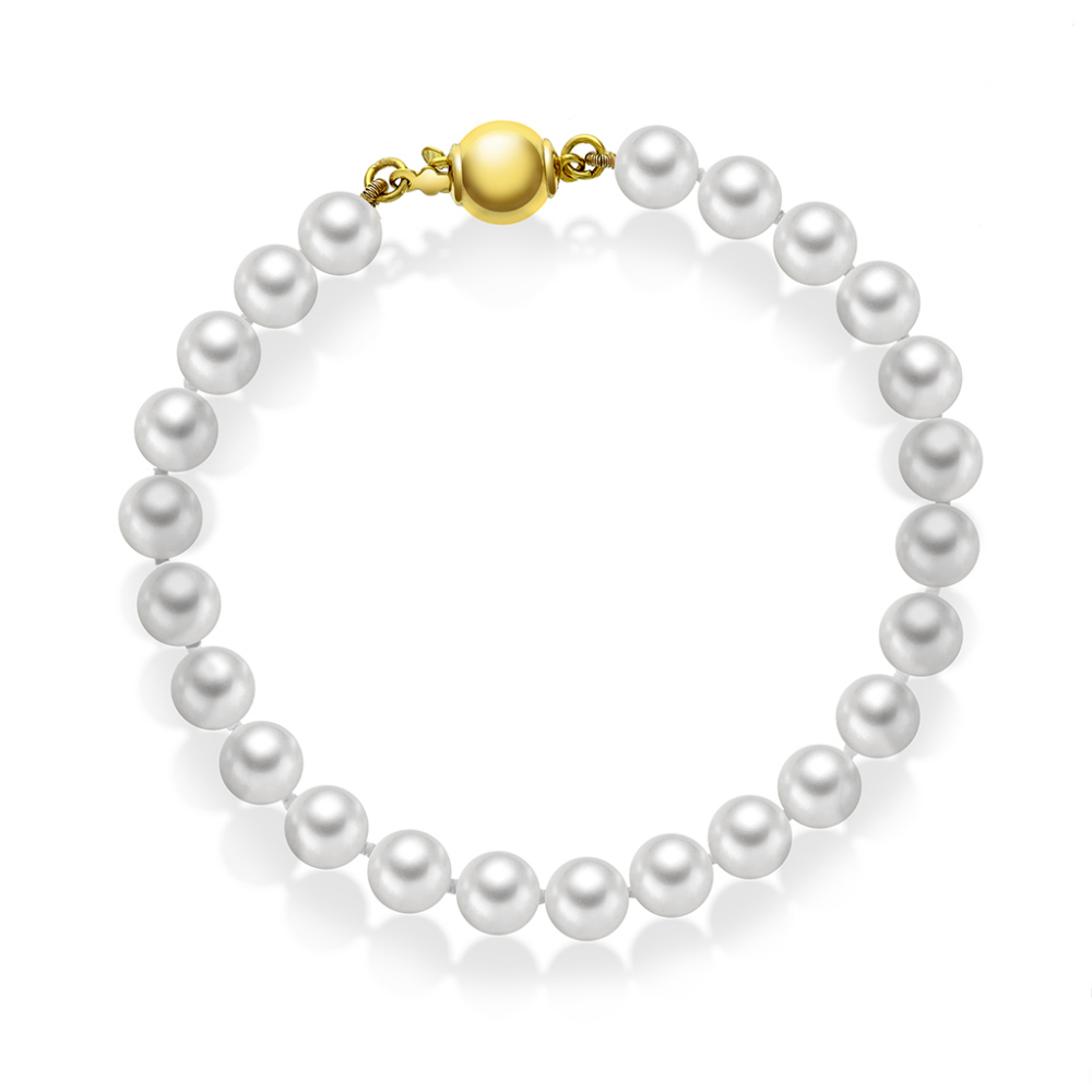 Pan Jewelry Classic -Eleganse armlenke i 925 forgylt sølv og ferskvannsperler