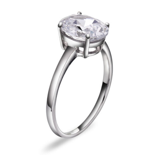 Pan Jewelry Classic - Ring i rhodinert sølv med zirkonia