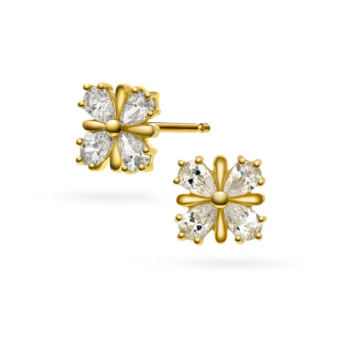 Arne Nordlie - Ørepynt i 14k gult gull med  zirkonia