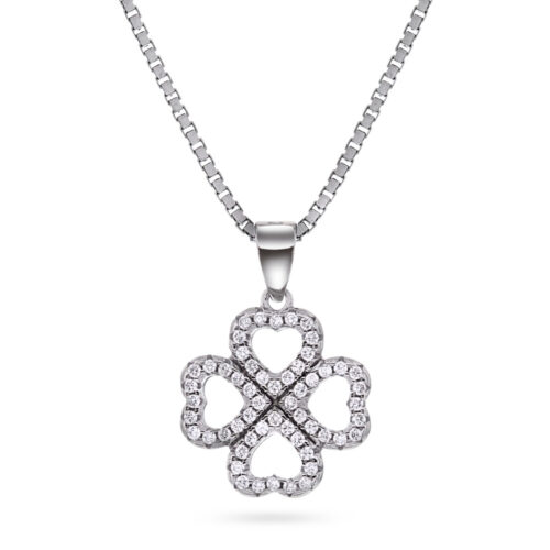 Arne Nordlie - Halssmykke i sølv med zirkoner m/kjede