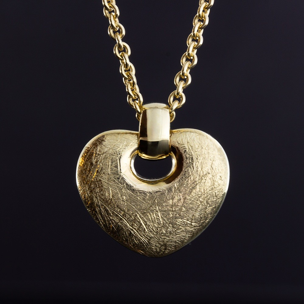 Søderlund Design – HJERTEANHENG – Massivt anheng i 14k gult gull – A9