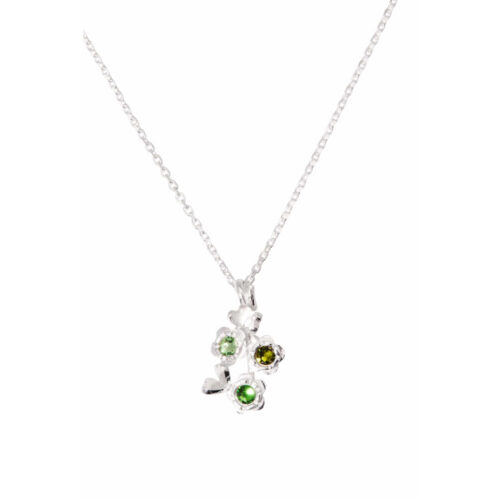 Huldreverket - Maigull halssmykke med krystaller og hjertefugl