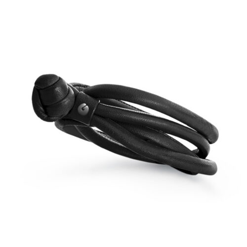 OLE LYNGGAARD COPENHAGEN - Sweet drops lærarmbånd - Sort