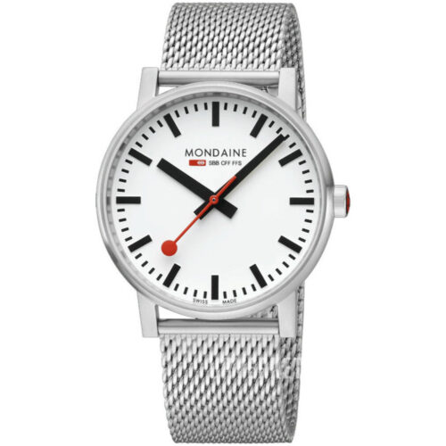 Mondaine - Evo2 Hvit/Stål Ø43 mm