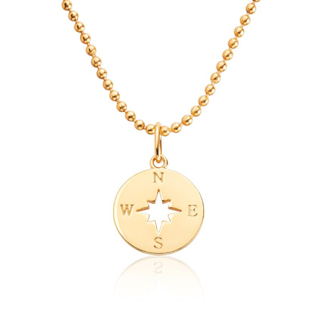 Espeland - Kompass - Halssmykke sølv Espeland - Kompass - Halssmykke sølv