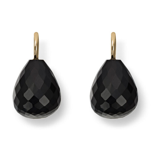 Gold by Frisenberg - Vedheng til creoler i gult gull 585 med Onyx