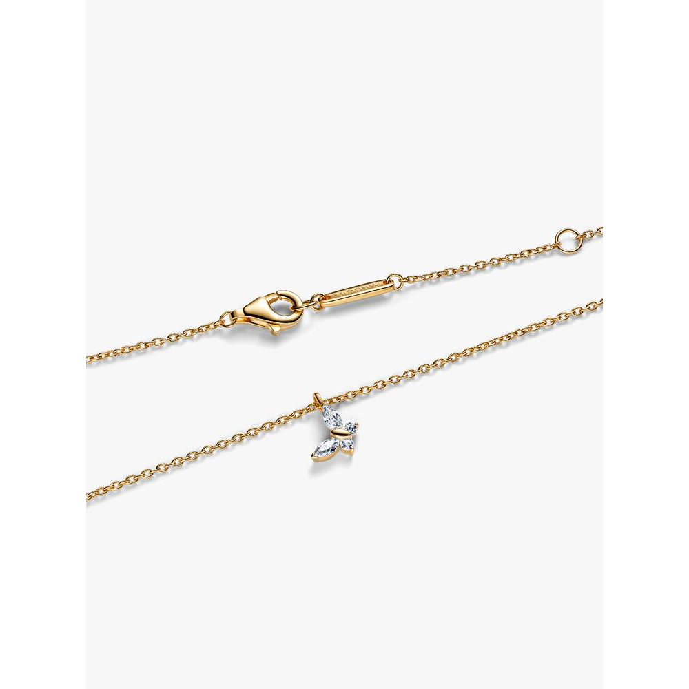 Pandora - Halssmykke med sommerfugl, 14k gullforgylt Pandora - Halssmykke med sommerfugl, 14k gullforgylt - Bilde 3