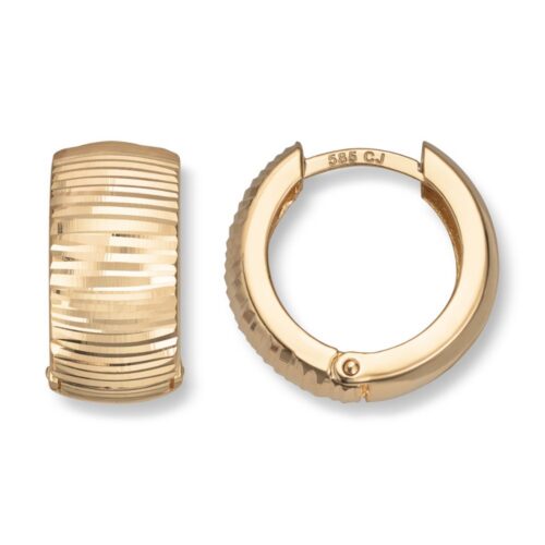 Gold By Frisenberg - Øreringer i gult gull 585. Også kalt creoler.