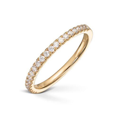 Diamonds by Frisenberg - Tynn ring i gult gull med totalt 0,30 ct