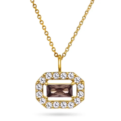 Glow by Gulldia - Mae smykke i forgylt 925 sølv med stener