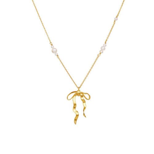 Maanesten - Effie halssmykke i forgylt sølv