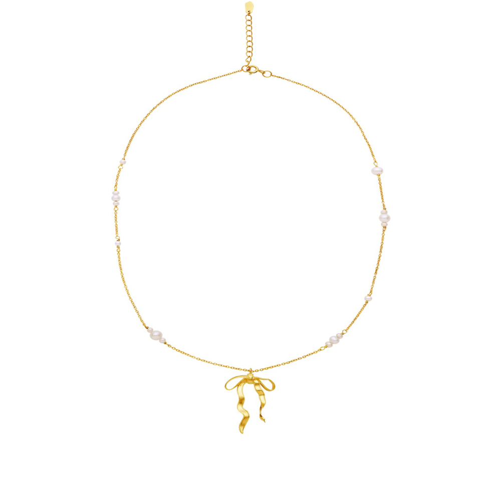 Maanesten - Effie halssmykke i forgylt sølv Maanesten - Effie halssmykke i forgylt sølv - Bilde 2