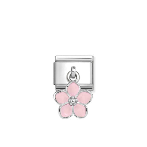 Nomination - Composable&trade;  Classic CHARMS steel, 925 sterling silver and enamel (23_PINK Flower)