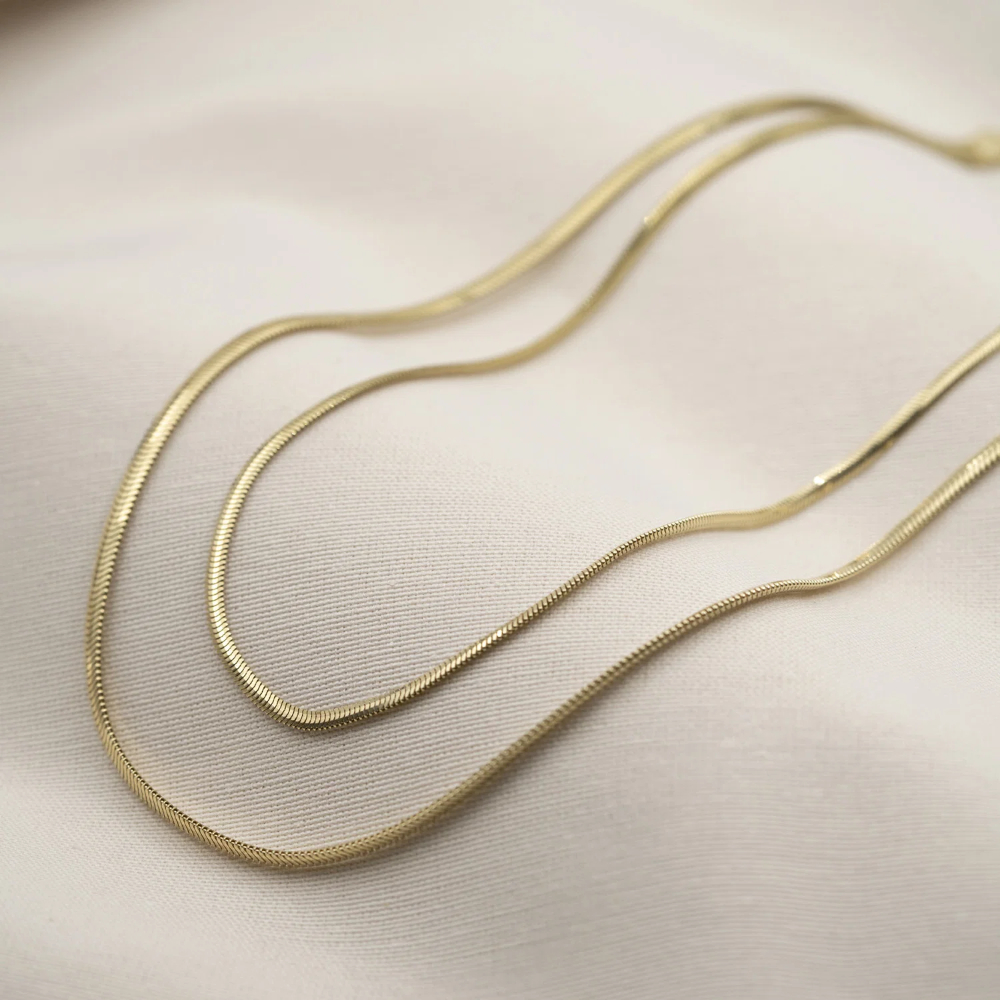 Pan Jewelry Classic - Slange kjede i sølv 2 radet Pan Jewelry Classic - Slange kjede i sølv 2 radet - Bilde 3