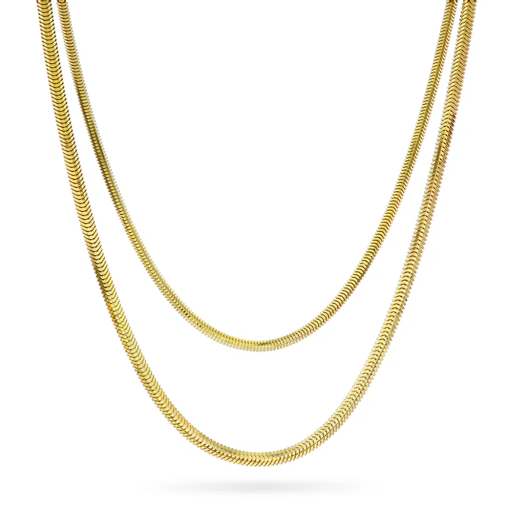 Pan Jewelry Classic - Slange kjede i sølv 2 radet Pan Jewelry Classic - Slange kjede i sølv 2 radet