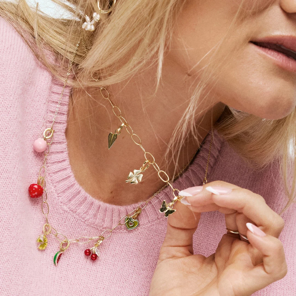 Sandra Lyng x Pan Jewelry - Melon mood charm i 925 forgylt sølv Sandra Lyng x Pan Jewelry - Melon mood charm i 925 forgylt sølv - Bilde 2