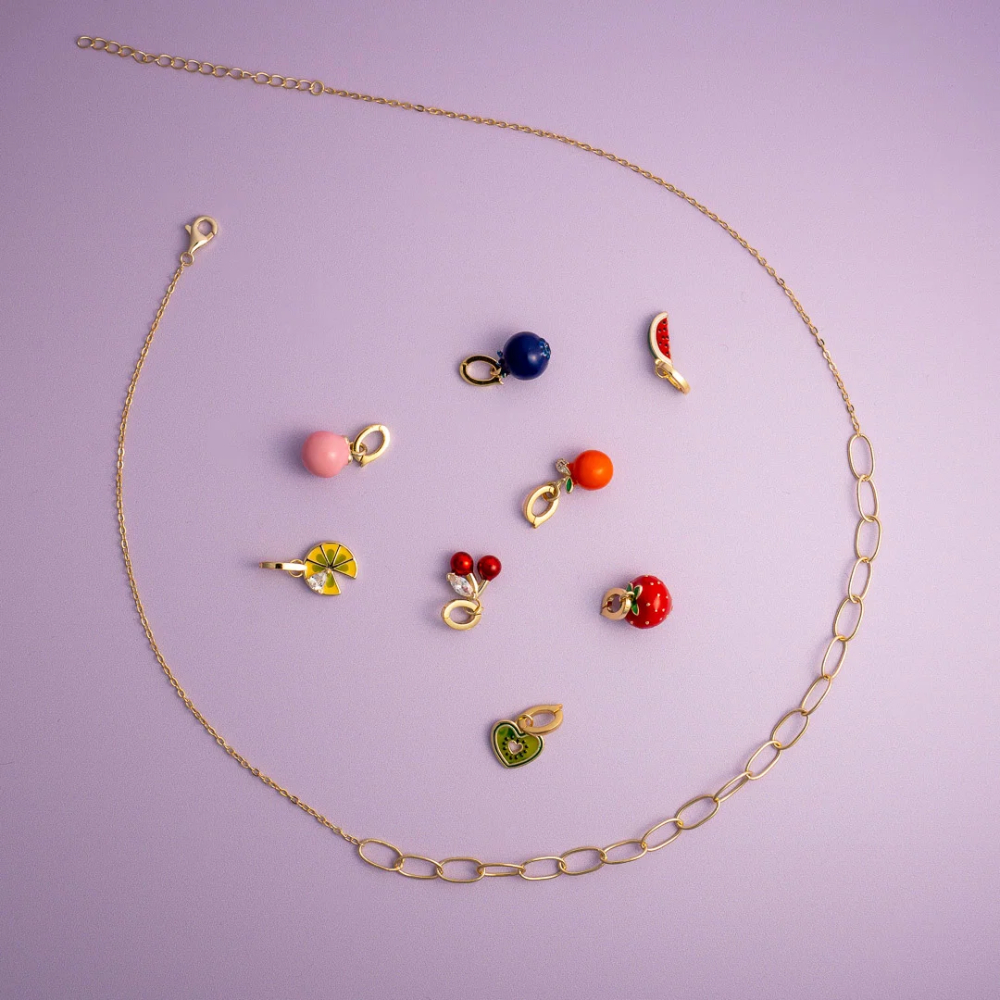 Sandra Lyng x Pan Jewelry - Melon mood charm i 925 forgylt sølv Sandra Lyng x Pan Jewelry - Melon mood charm i 925 forgylt sølv - Bilde 3