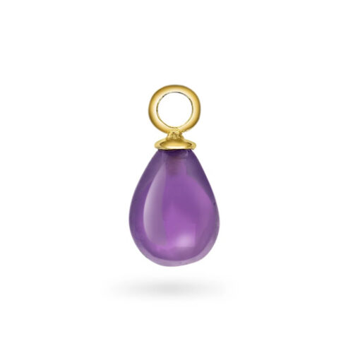 Sandra Lyng x Pan Jewelry - Purple hazel charm i 925 forgylt sølv
