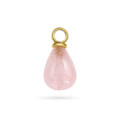Sandra Lyng x Pan Jewelry - Rose glow charm i 925 forgylt sølv