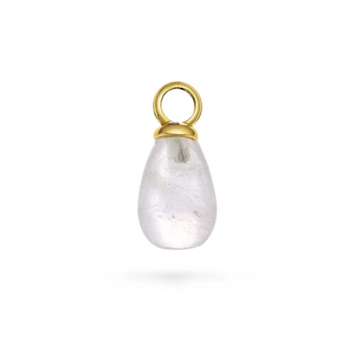 Sandra Lyng x Pan Jewelry - Crystal clear charm i 925 forgylt sølv