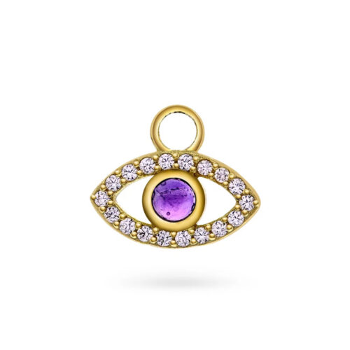 Sandra Lyng x Pan Jewelry - Eye god you charm i 925 forgylt sølv
