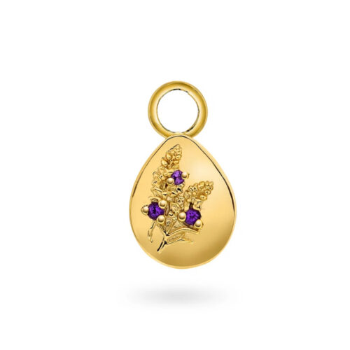 Sandra Lyng x Pan Jewelry - Smiling:) charm i 925 forgylt sølv