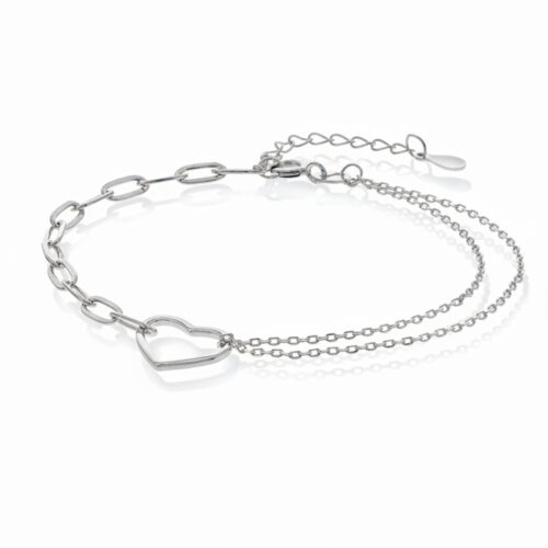 Arne Nordlie - Armbånd i sølv med hjerte