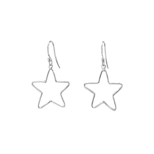 Susanne Friis Bjørner - Ørepynt med åpen stjerne i sølv