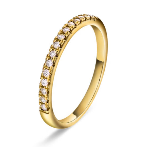 NC Christophersen - Vida ring i gull med dia 0,15 ct TWS