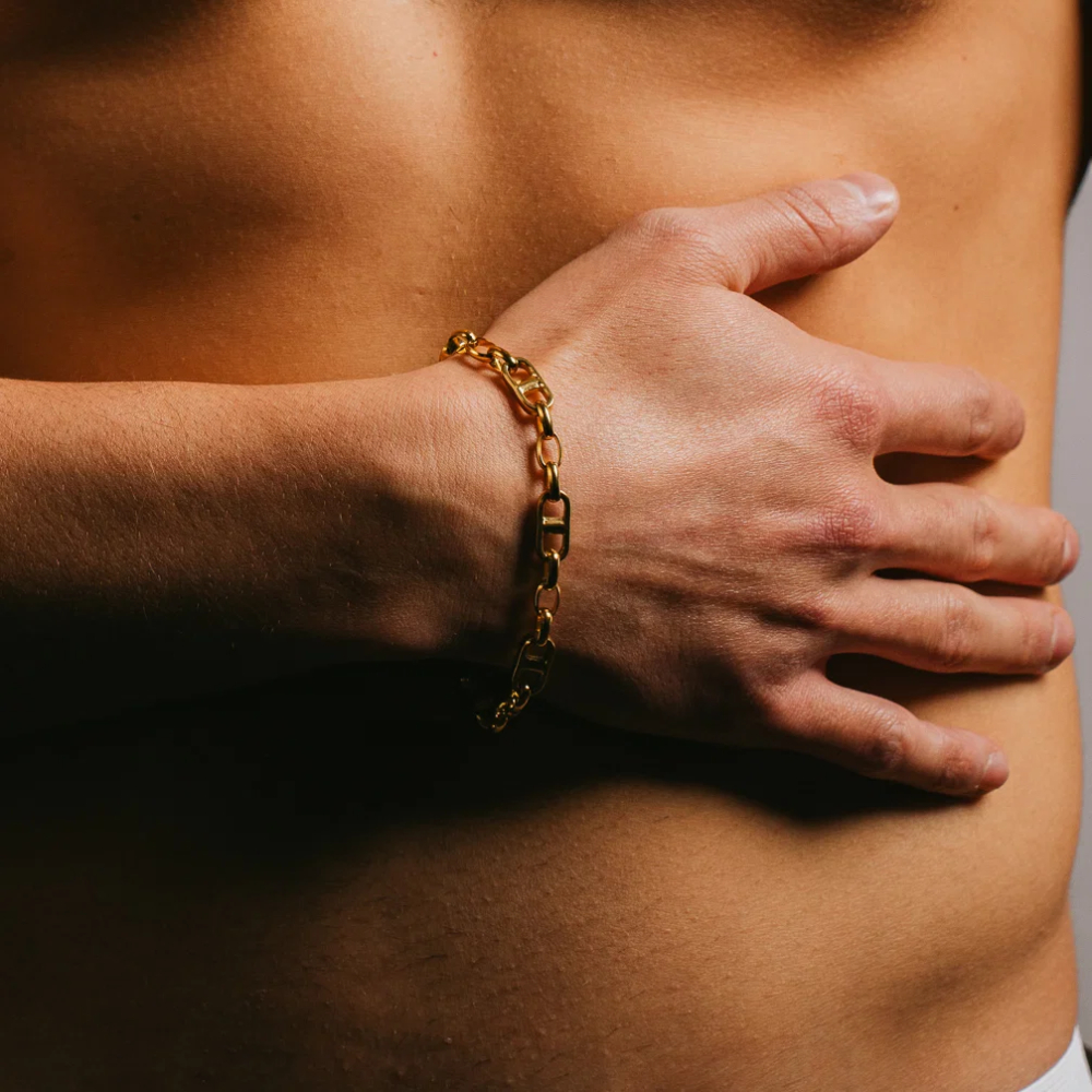 ALEXANDER - Armbånd i forgylt stål ALEXANDER - Armbånd i forgylt stål - Bilde 2