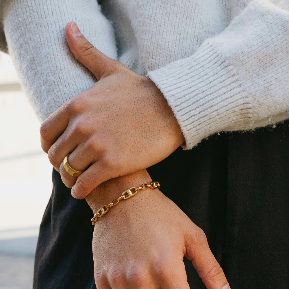 ALEXANDER - Armbånd i forgylt stål ALEXANDER - Armbånd i forgylt stål - Bilde 3