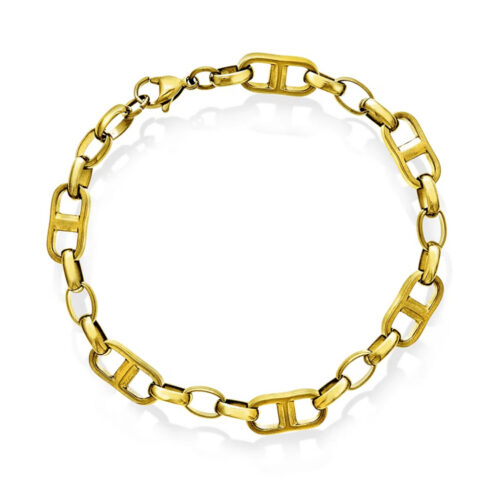 ALEXANDER - Armbånd i forgylt stål