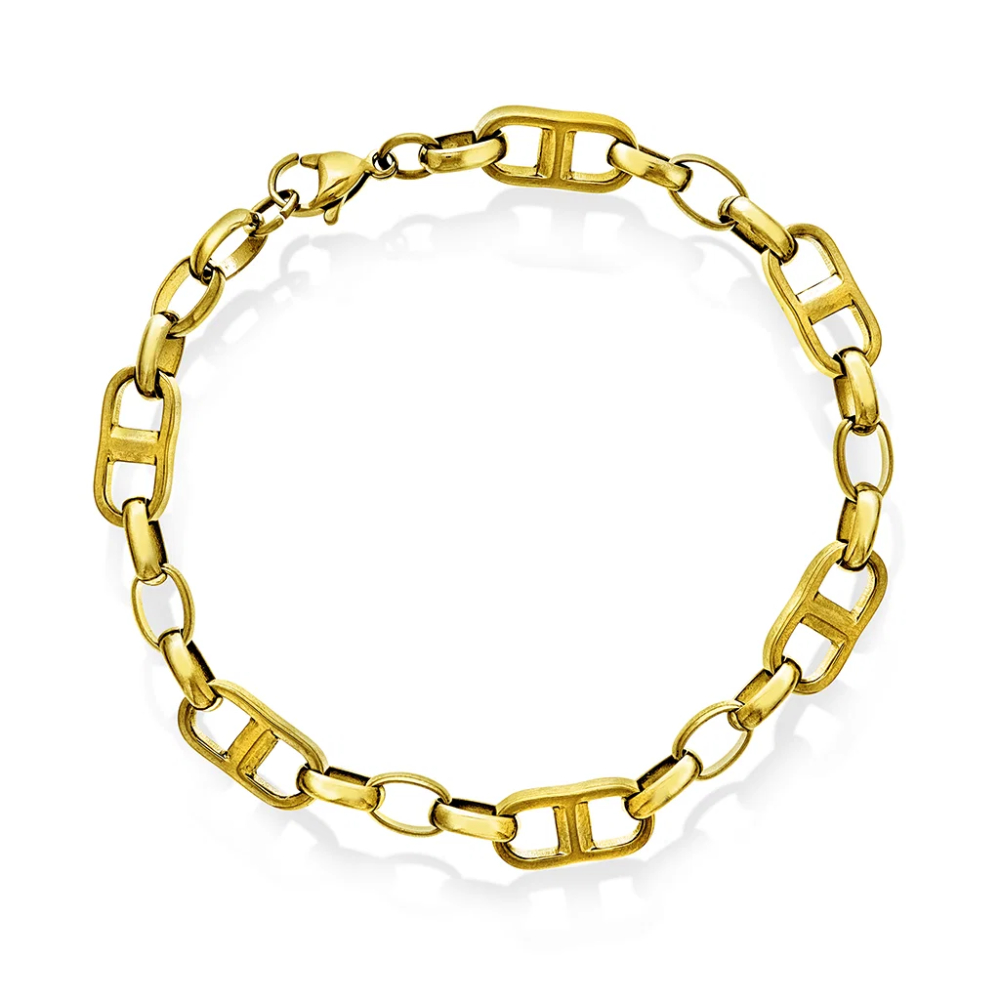 ALEXANDER - Armbånd i forgylt stål ALEXANDER - Armbånd i forgylt stål