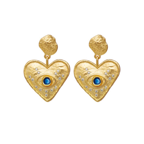 Maanesten - Constantine Øredobber i forgylt sølv