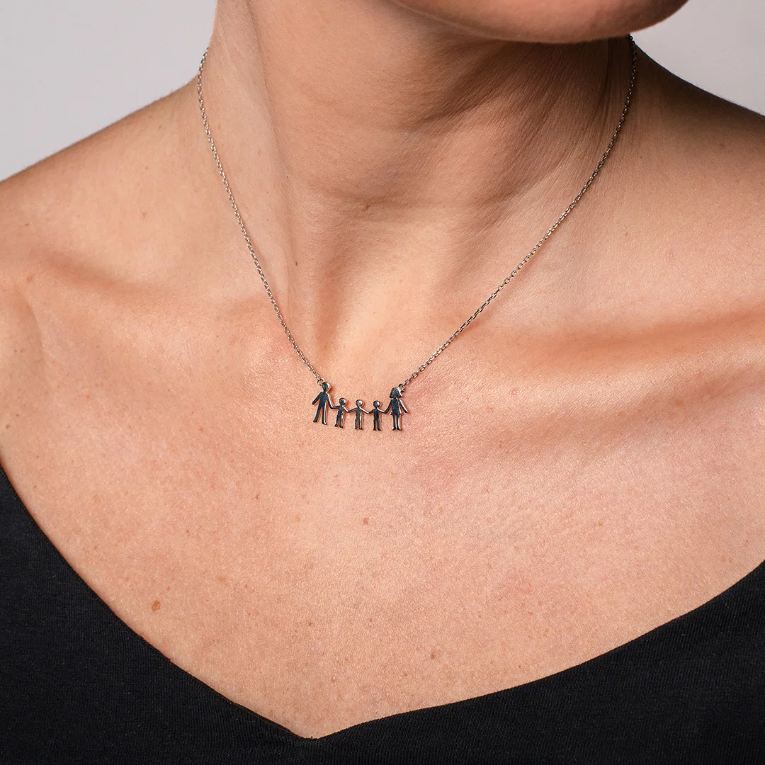 Pan Jewelry Trend - Smykke i 925 sølv med mor, far og tre gutter Pan Jewelry Trend - Smykke i 925 sølv med mor, far og tre gutter - Bilde 2