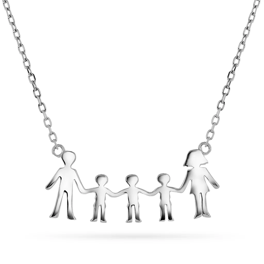 Pan Jewelry Trend - Smykke i 925 sølv med mor, far og tre gutter Pan Jewelry Trend - Smykke i 925 sølv med mor, far og tre gutter