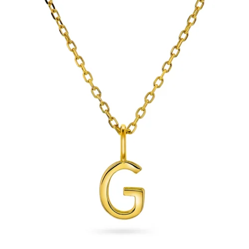 Pan Jewelry Trend - Letter smykke i 925 forgylt sølv G