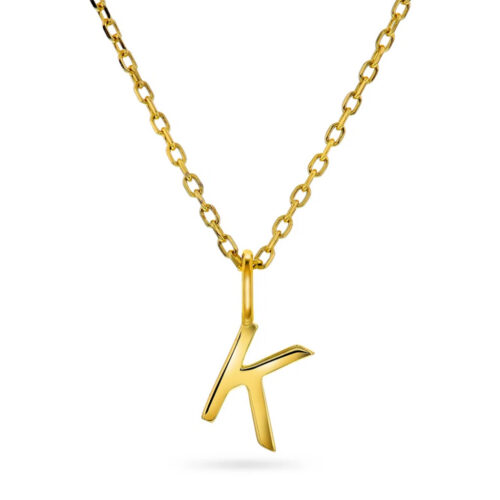 Pan Jewelry Trend - Letter smykke i 925 forgylt sølv K