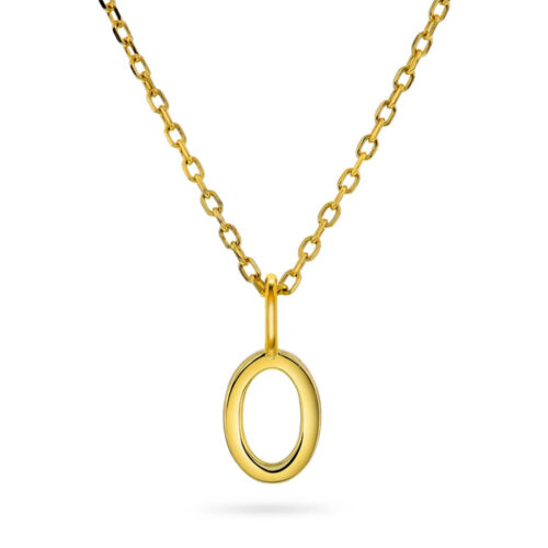 Pan Jewelry Trend - Letter smykke i 925 forgylt sølv O