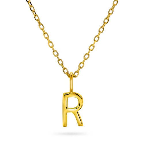 Pan Jewelry Trend - Letter smykke i 925 forgylt sølv R