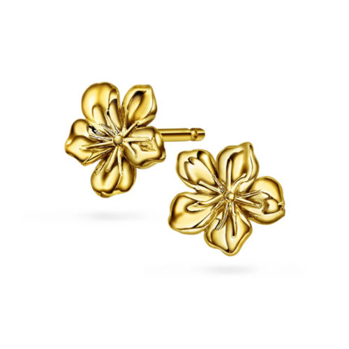 Pan Jewelry Classic - Blossom øredobber i 925 forgylt sølv