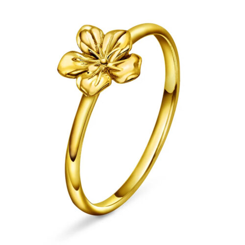 Pan Jewelry Classic - Blossom ring i 925 forgylt sølv