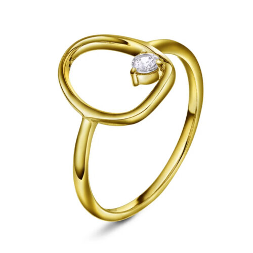 Pan Jewelry Classic - Solin ring i 925 forgylt sølv
