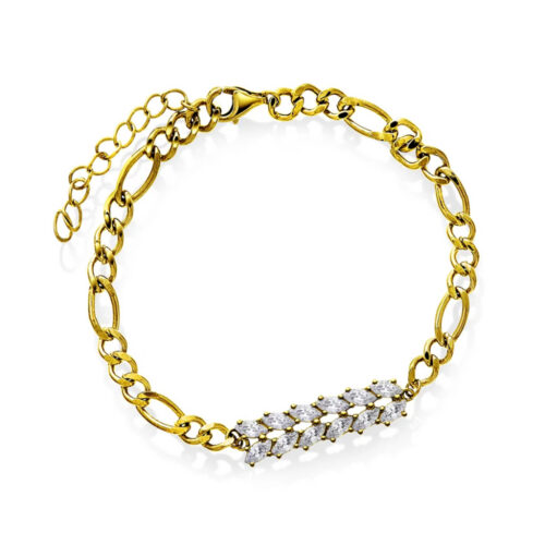 Pan Jewelry Glam - Crown armbånd i 925 forgylt sølv