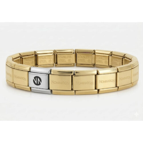 Nomination - Basearmbånd i gullforgylt rustfritt stål