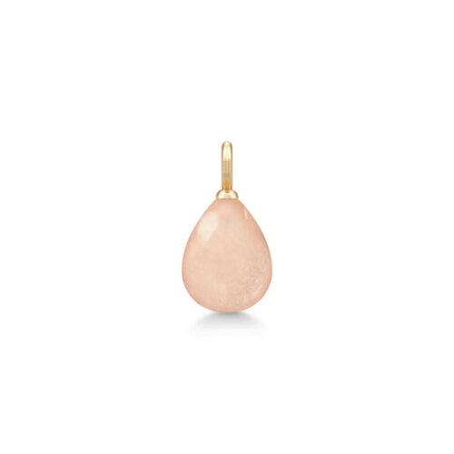 Julie Sandlau - Elina anheng i 14k gult gull - Rosy Moonstone