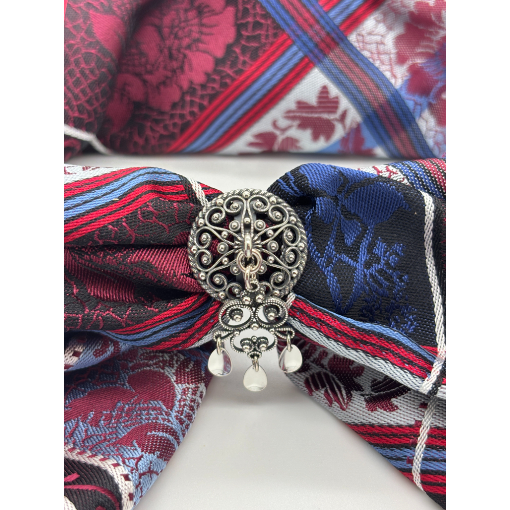 Frisenberg- Sjalringer /skjerfringer i okydert sølv med heng i filigran Frisenberg- Sjalringer /skjerfringer i okydert sølv med heng i filigran - Bilde 2