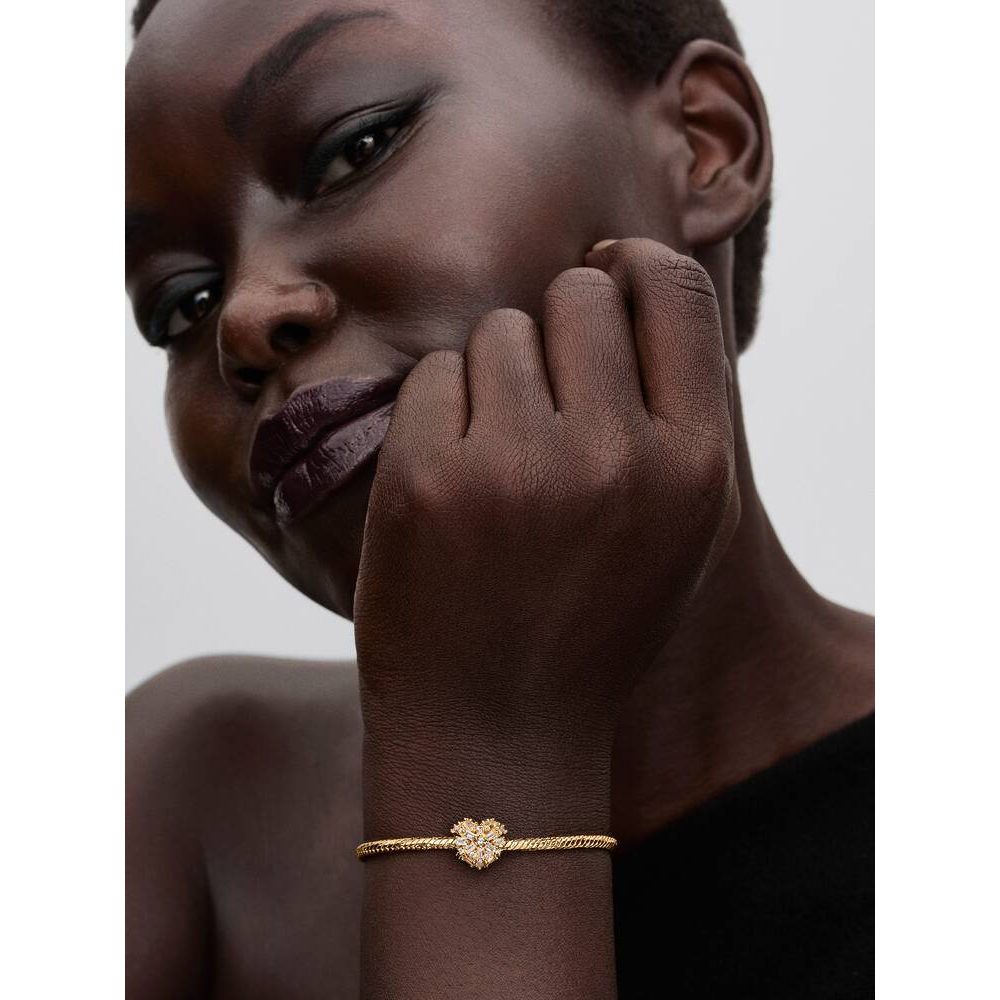 Pandora - Funklende Hjerte Charm med zirkonia og 14k forgylling - Bilde 2