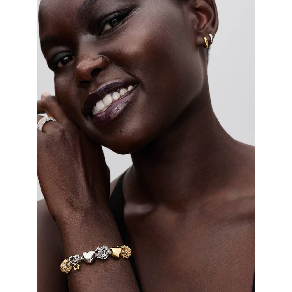 Pandora - Funklende Hjerte Charm med zirkonia og 14k forgylling - Bilde 3