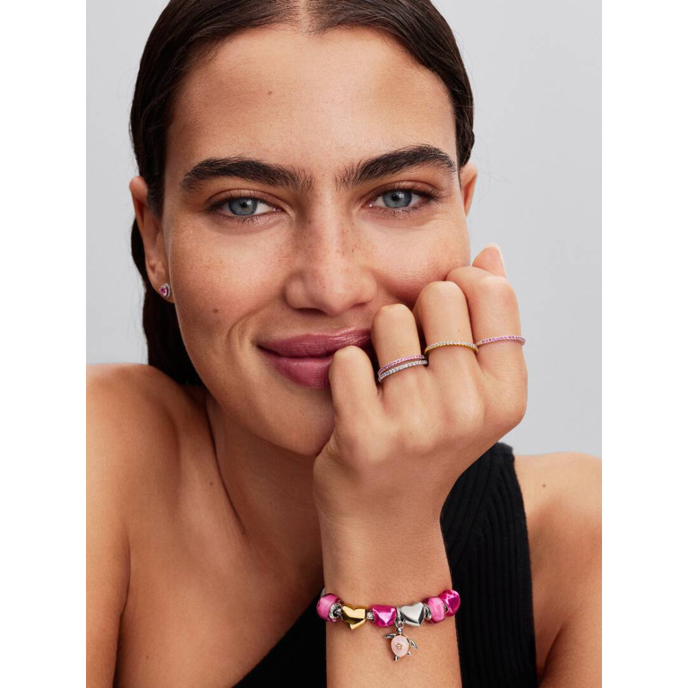 Pandora - Ring i sølv med rosa cubic zirkonia - Bilde 2